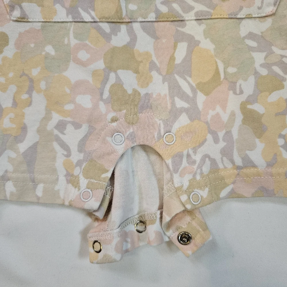Adidas Infant Romper with Soft Pastel Camo Design- 6 Month